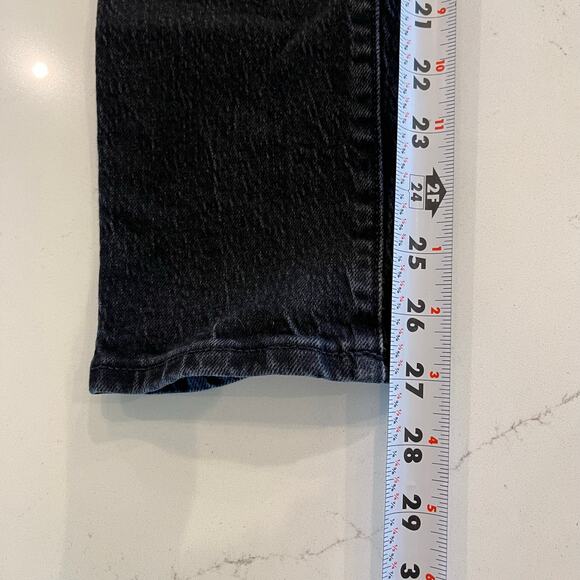 Madewell The Mid-Rise Perfect Vintage Jeans in Clean Black Wash Size 23 - Picture 12 of 13